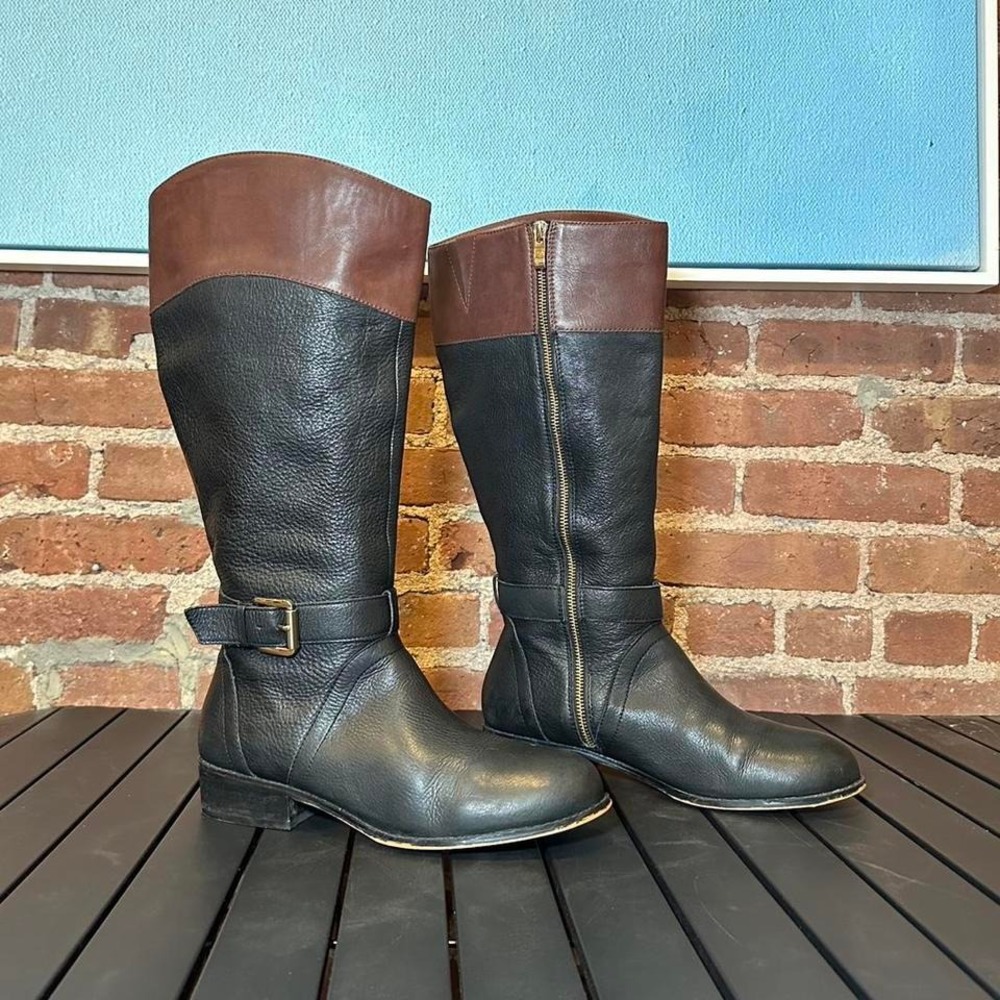 Land's End Two-Tone Riding Boot, Women's 9